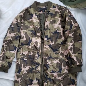 F21 Trench Camo Jacket